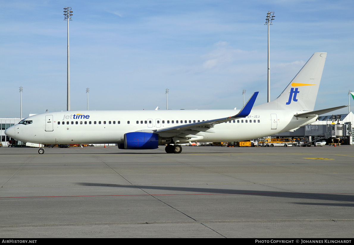 Aircraft Photo of OY-JZJ | Boeing 737-82R | Jettime | AirHistory.net #769705