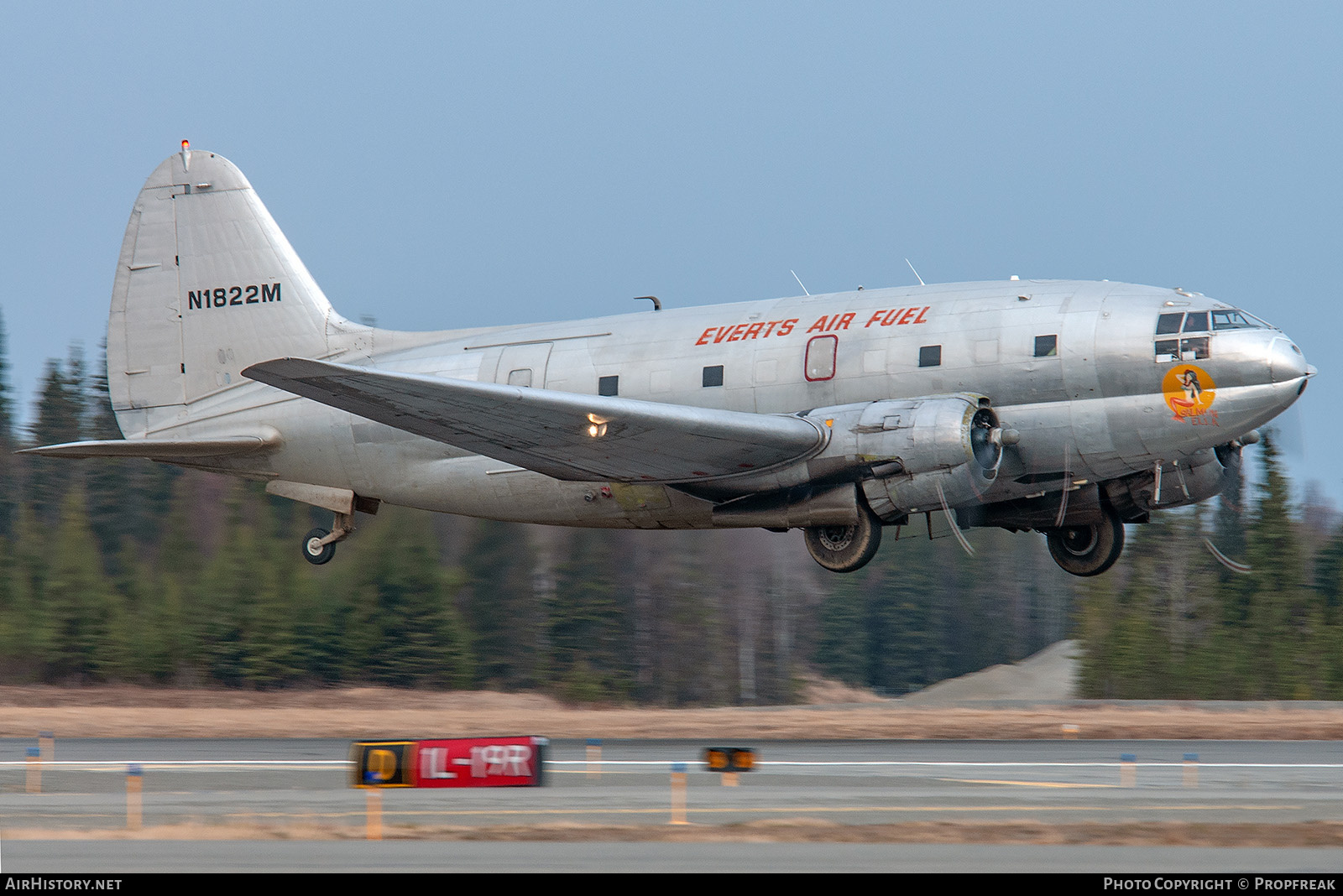 Aircraft Photo of N1822M | Curtiss C-46F Commando | Everts Air Fuel | AirHistory.net #769734