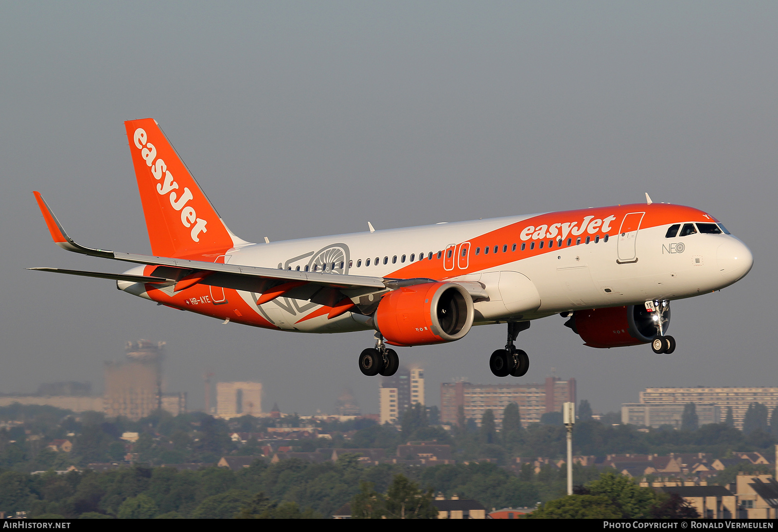 Aircraft Photo of HB-AYE | Airbus A320-251N | EasyJet | AirHistory.net #769746
