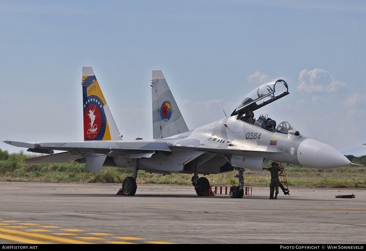 Aircraft Photo of 0564 | Sukhoi Su-30MK2 | Venezuela - Air Force | AirHistory.net #769777
