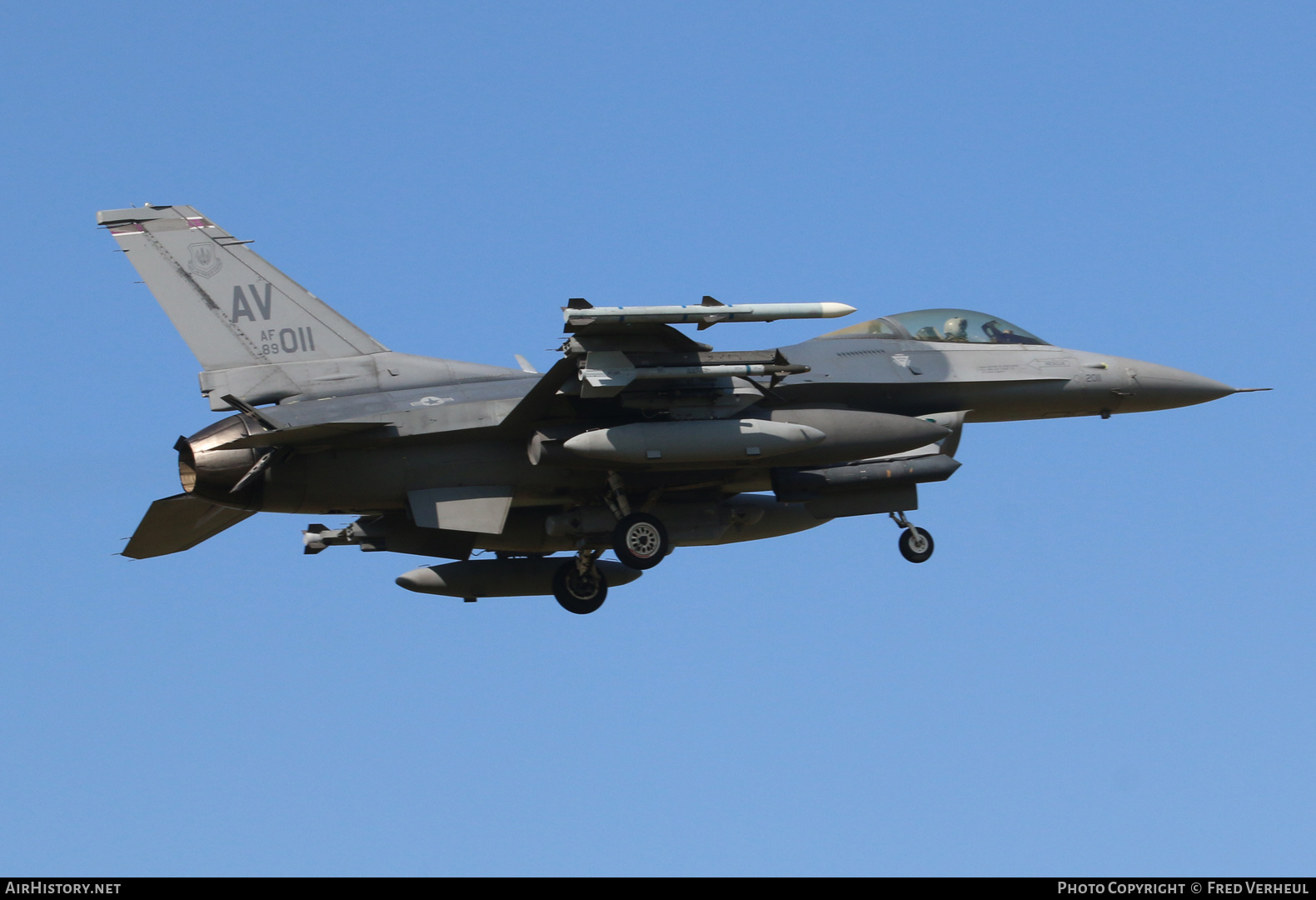 Aircraft Photo of 89-2011 / AF89-011 | General Dynamics F-16CM Fighting Falcon | USA - Air Force | AirHistory.net #769832