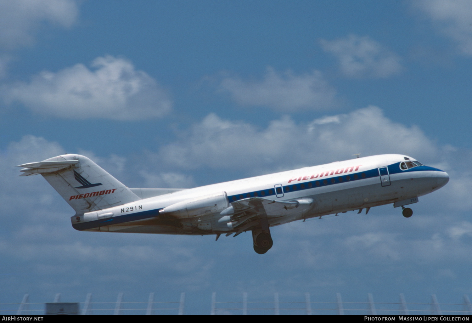 Aircraft Photo of N291N | Fokker F28-1000 Fellowship | Piedmont Airlines | AirHistory.net #769836