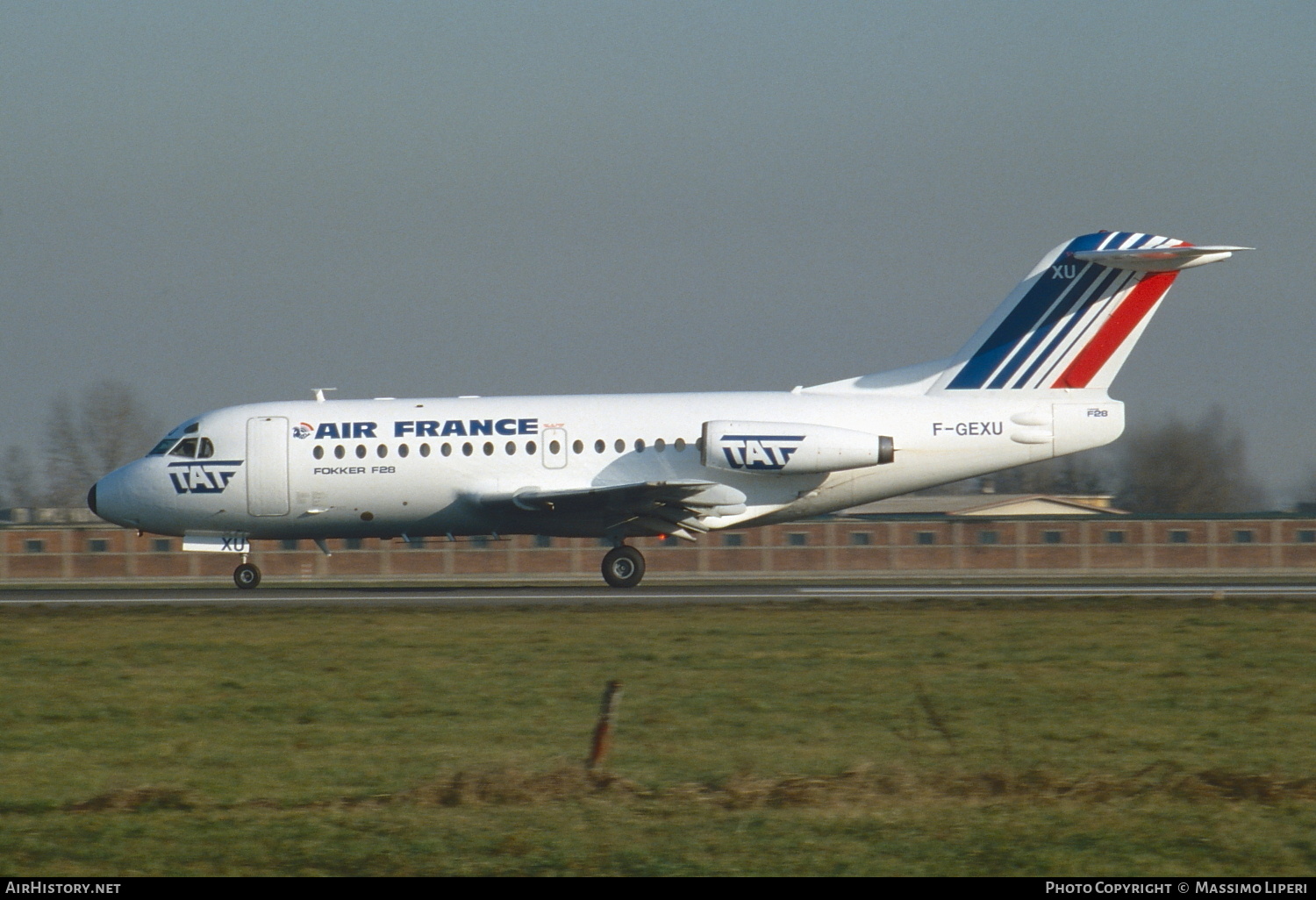Aircraft Photo of F-GEXU | Fokker F28-1000 Fellowship | Air France | AirHistory.net #769845