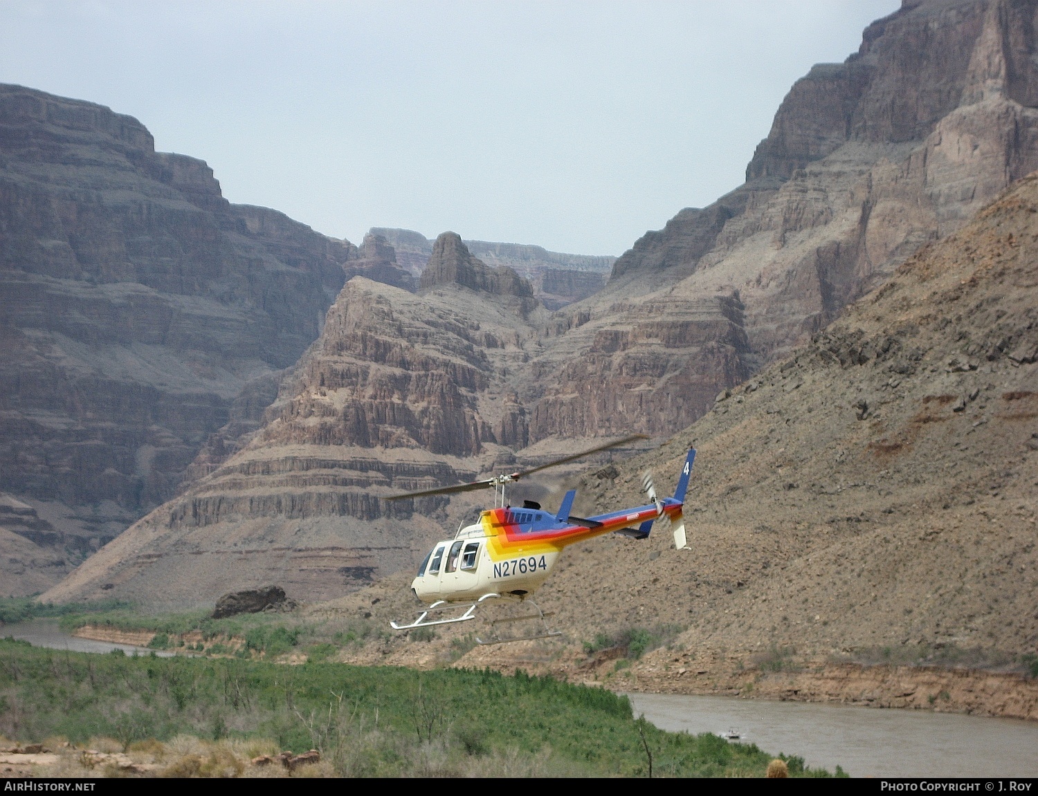 Aircraft Photo of N27694 | Bell 206L-1 LongRanger II | Papillon Grand Canyon Helicopters | AirHistory.net #769868