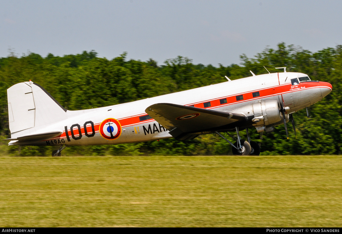 Aircraft Photo of N49AG / 100 | Douglas DC-3(C) | France - Navy | AirHistory.net #769908