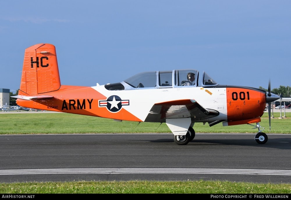 Aircraft Photo of N334HC | Beech T-34A Mentor | USA - Army | AirHistory.net #769970