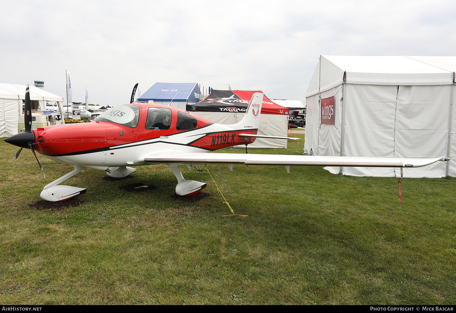 Aircraft Photo of N119LK | Cirrus SR-22 G5 Carbon | Wings Insurance | AirHistory.net #770003