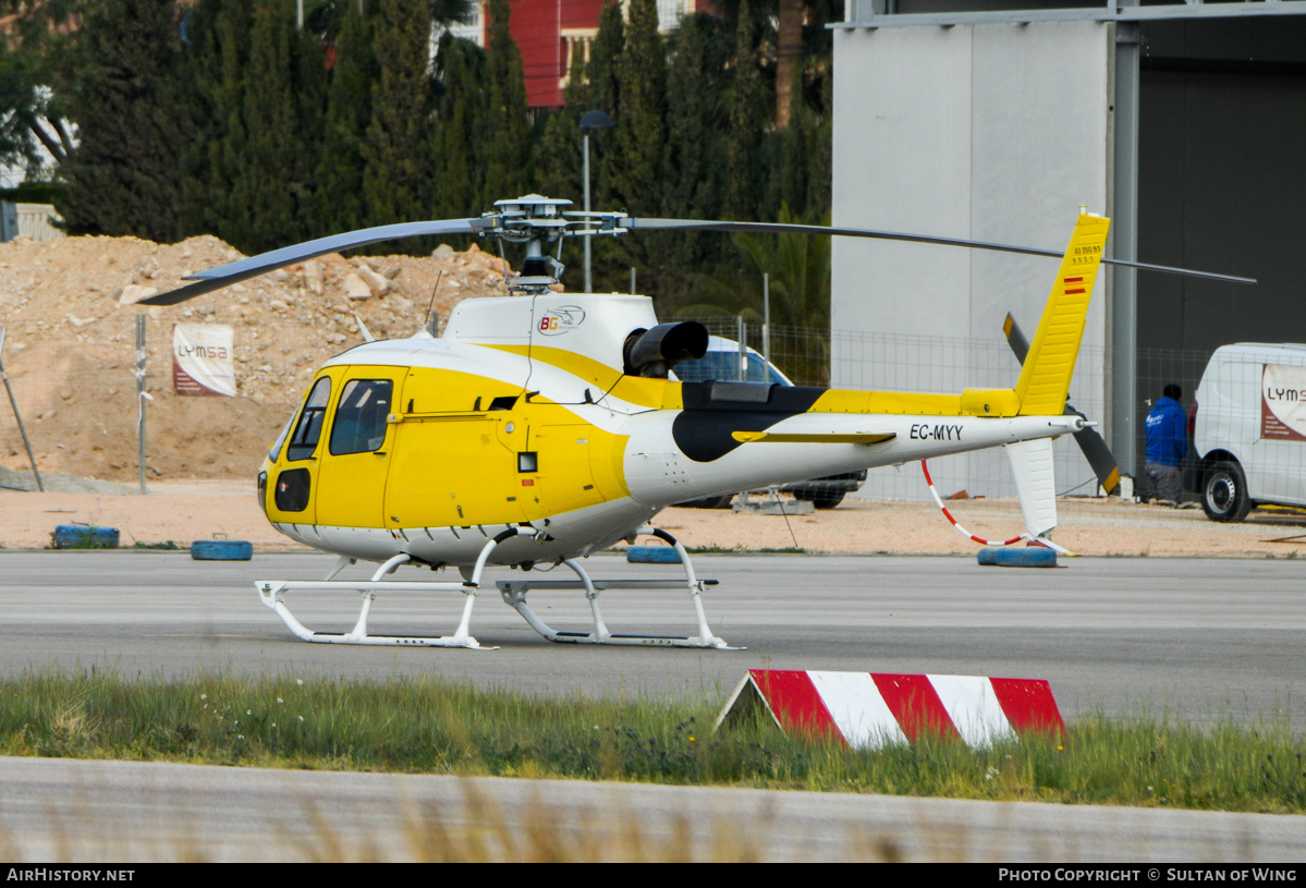 Aircraft Photo of EC-MYY | Aerospatiale AS-350B-3 Ecureuil | BG Helicopters | AirHistory.net #770080