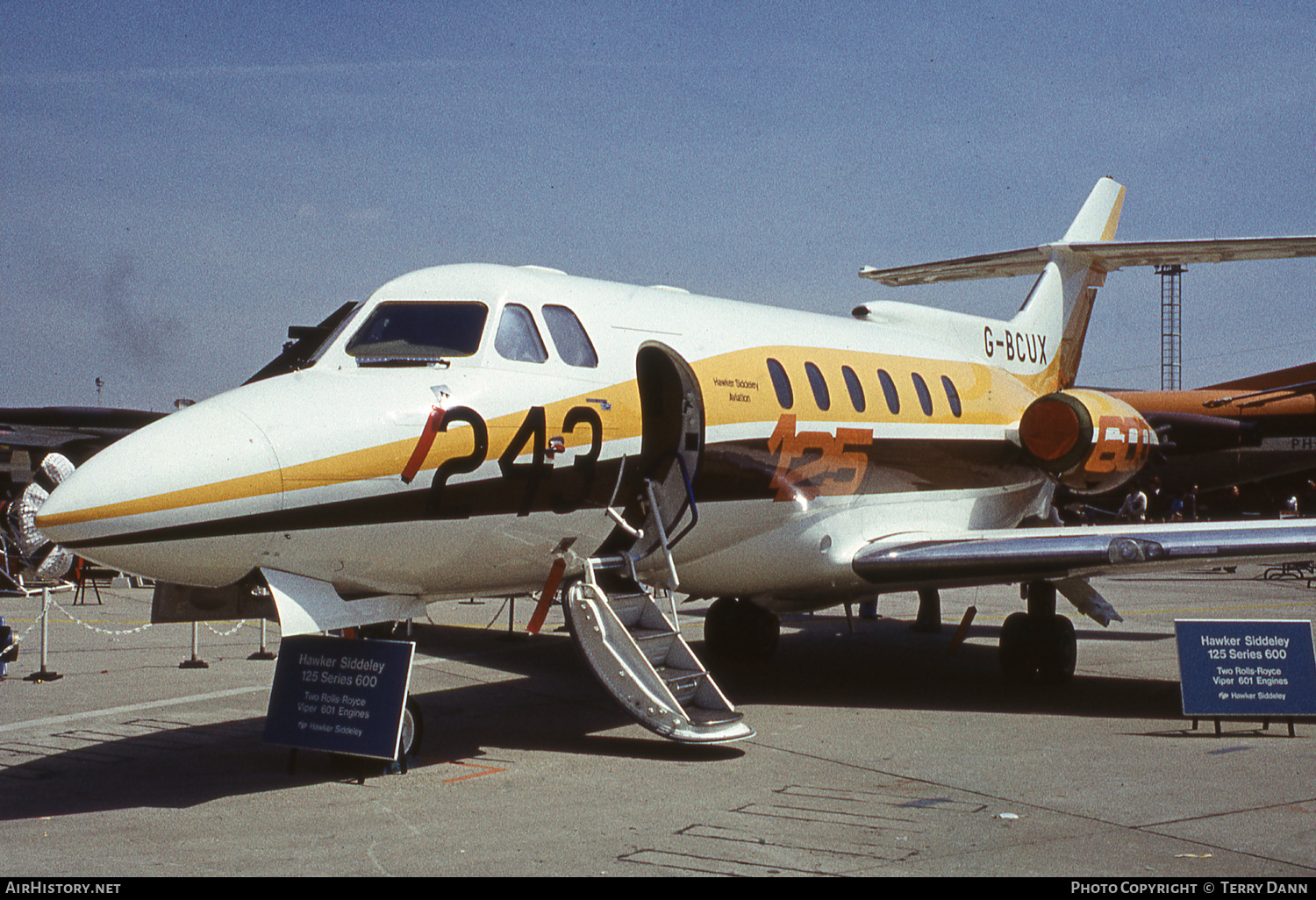 Aircraft Photo of G-BCUX | Hawker Siddeley HS-125-F600B | Hawker Siddeley Aviation | AirHistory.net #770205