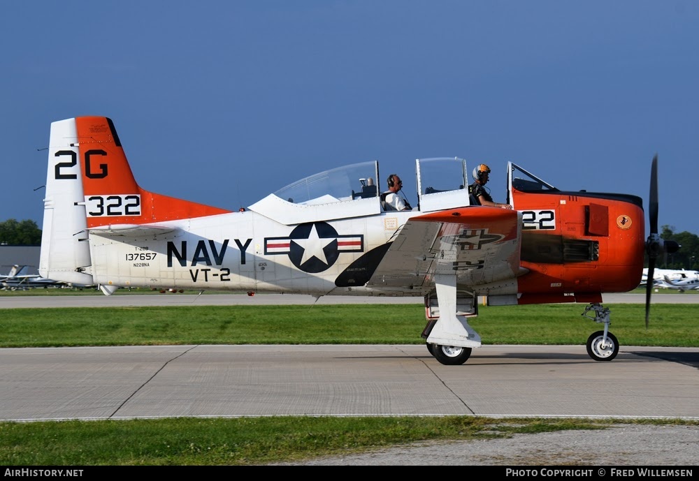 Aircraft Photo of N228NA / 137657 | North American T-28B Trojan | USA - Navy | AirHistory.net #770259