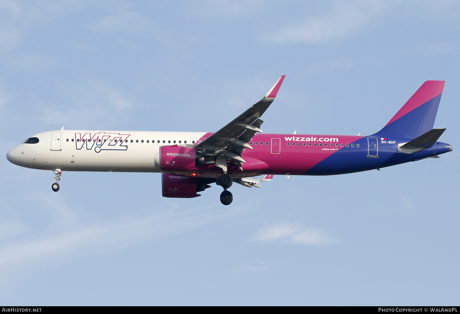 Aircraft Photo of 9H-WDP | Airbus A321-271NX | Wizz Air | AirHistory.net #770392