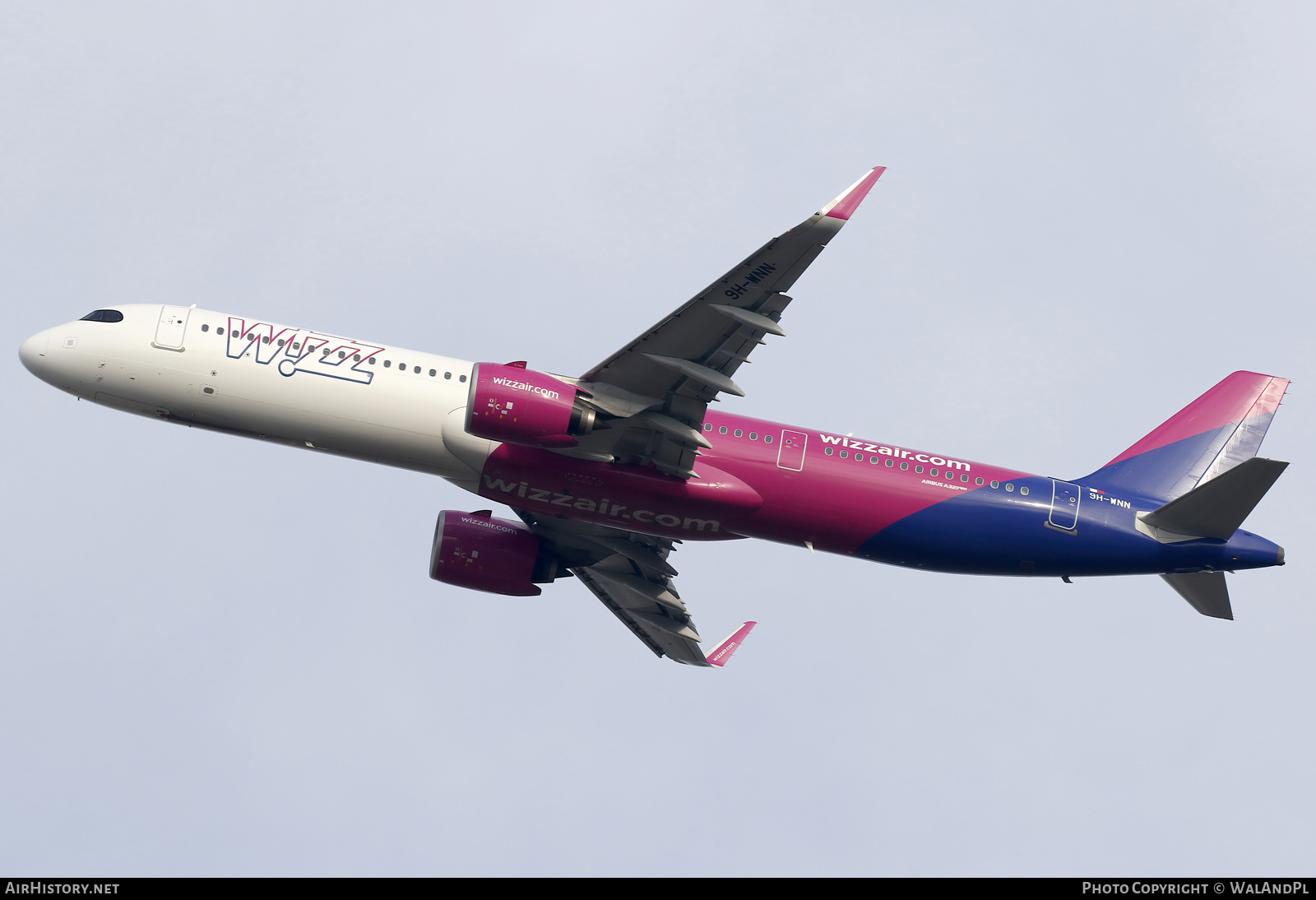 Aircraft Photo of 9H-WNN | Airbus A321-271NX | Wizz Air | AirHistory.net #770399