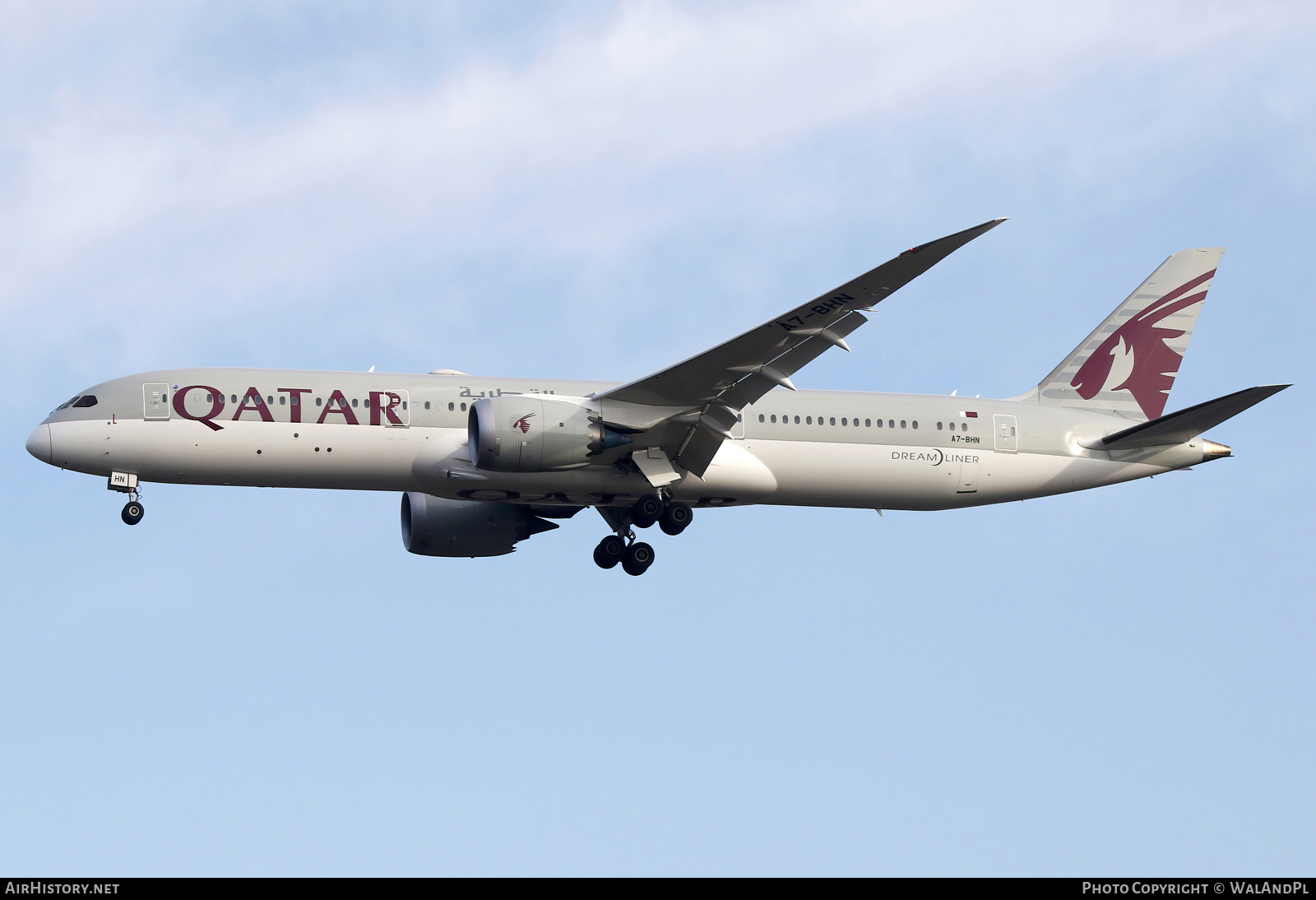 Aircraft Photo of A7-BHN | Boeing 787-9 Dreamliner | Qatar Airways | AirHistory.net #770400
