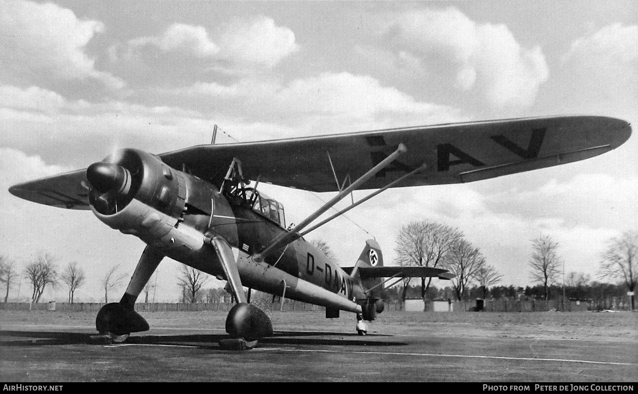 Aircraft Photo of D-OAAV | Henschel Hs 126A-0 | AirHistory.net #770414