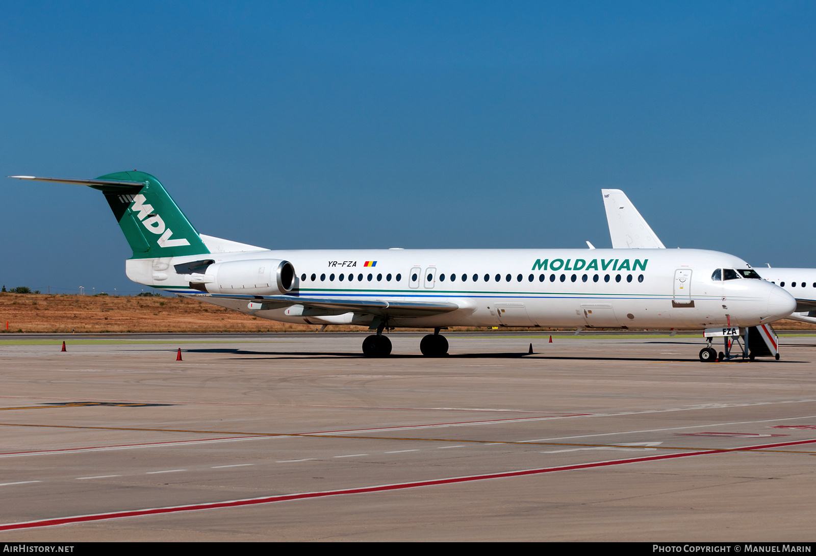 Aircraft Photo of YR-FZA | Fokker 100 (F28-0100) | Moldavian Airlines - MDV | AirHistory.net #770439
