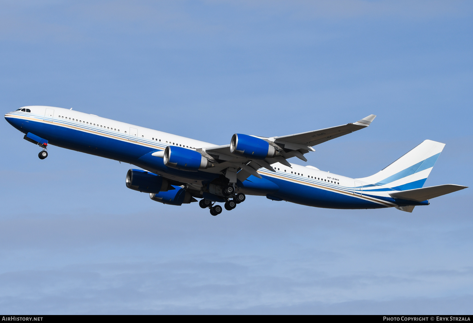 Aircraft Photo of VP-BMS | Airbus A340-541 | Las Vegas Sands | AirHistory.net #770505