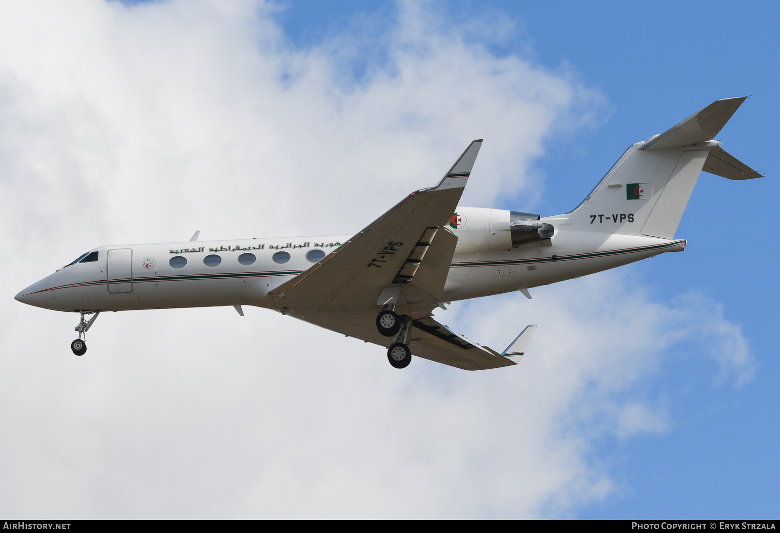 Aircraft Photo of 7T-VPS | Gulfstream Aerospace G-IV Gulfstream IV-SP | Algeria - Government | AirHistory.net #770518