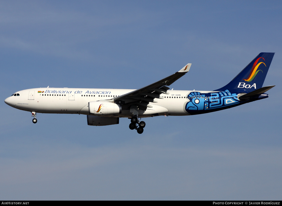 Aircraft Photo of CP-3208 | Airbus A330-243 | Boliviana de Aviación - BoA | AirHistory.net #770626
