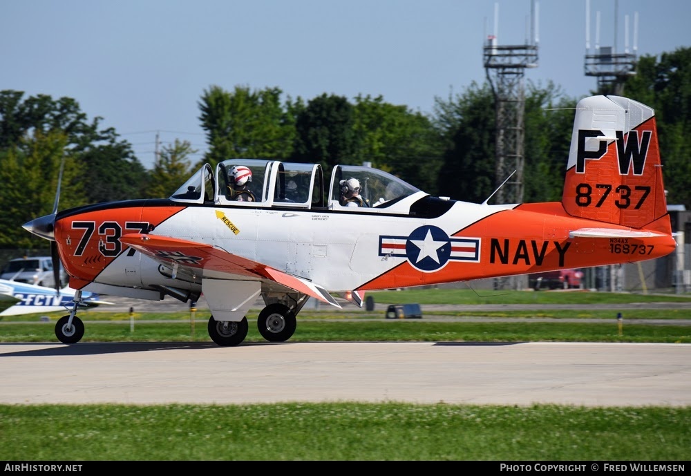 Aircraft Photo of N34AX / 168737 | Beech T-34B Mentor | USA - Navy | AirHistory.net #770745