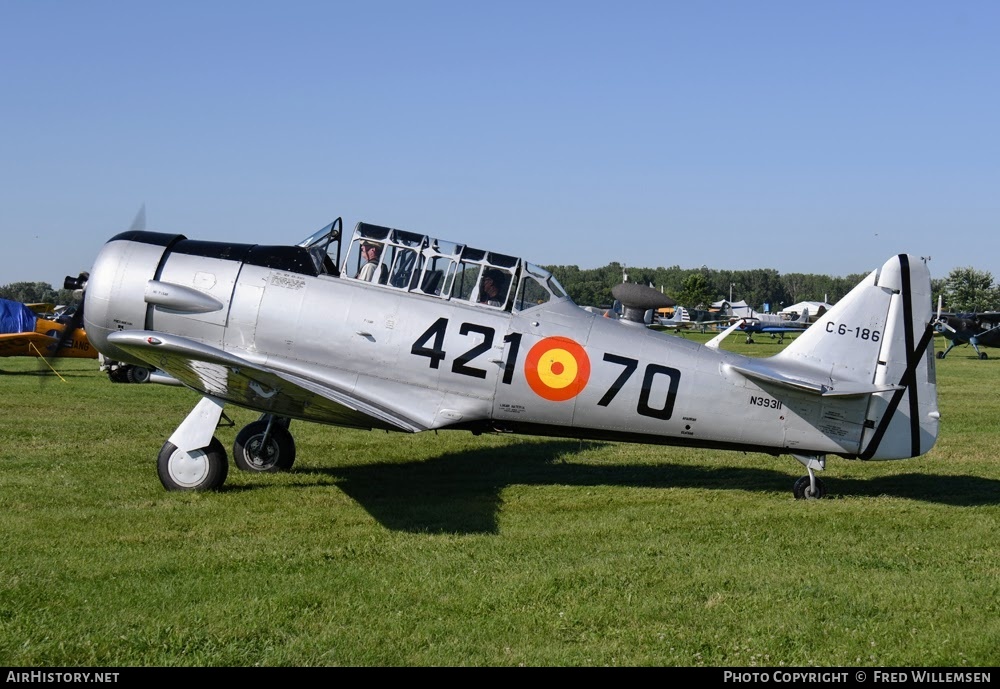 Aircraft Photo of N39311 / C6-186 | North American T-6G Texan | Spain - Air Force | AirHistory.net #770752