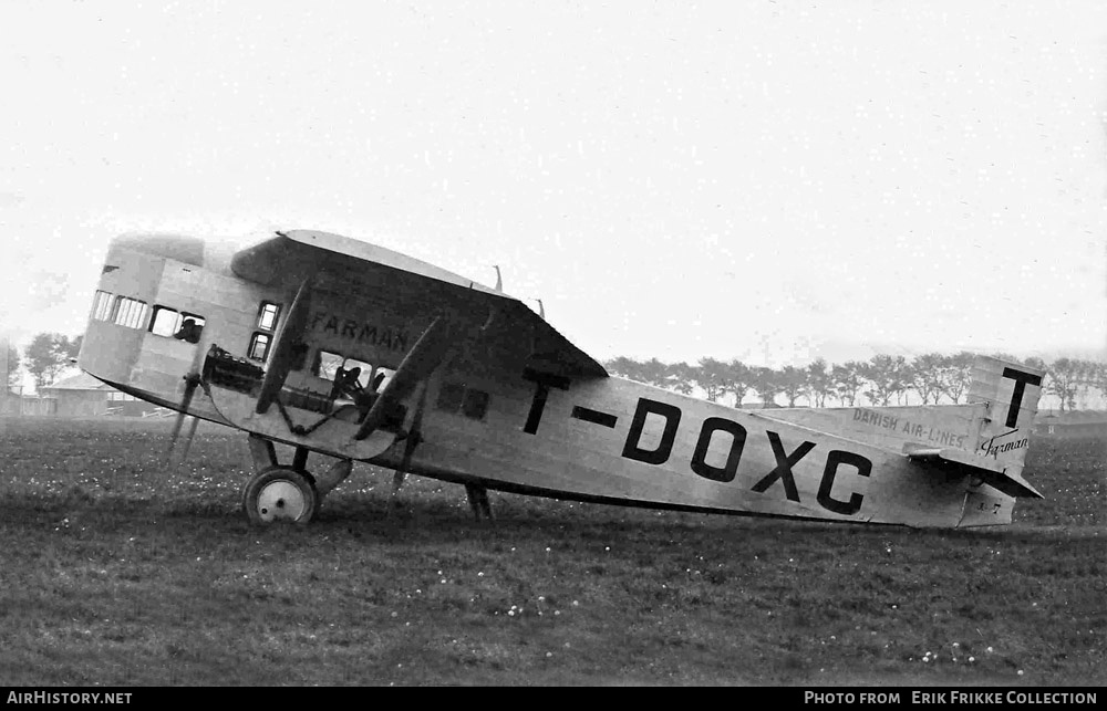 Aircraft Photo of T-DOXC | Farman F.121 Jabiru | Danish Air Lines - Det Danske Luftfartselskab - DDL | AirHistory.net #770784