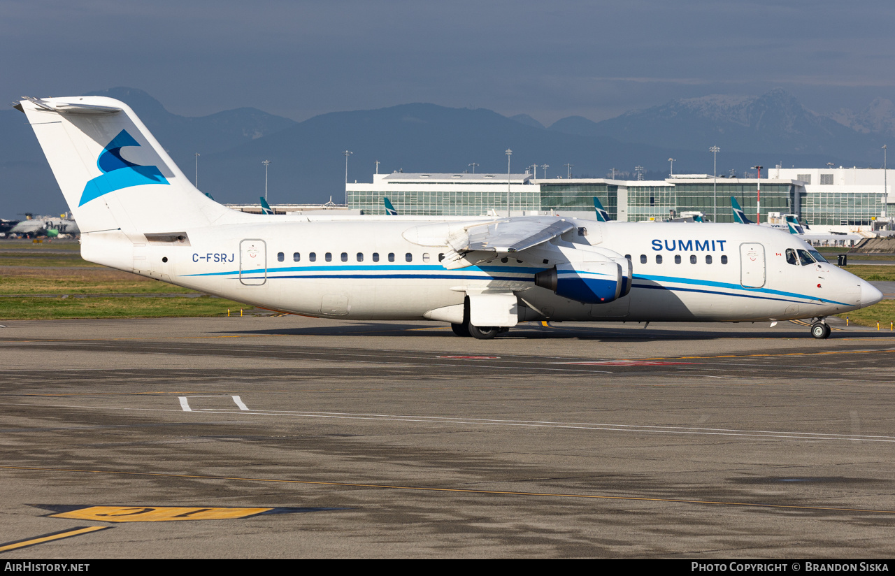 Aircraft Photo of C-FSRJ | British Aerospace Avro 146-RJ100 | Summit Air | AirHistory.net #770797
