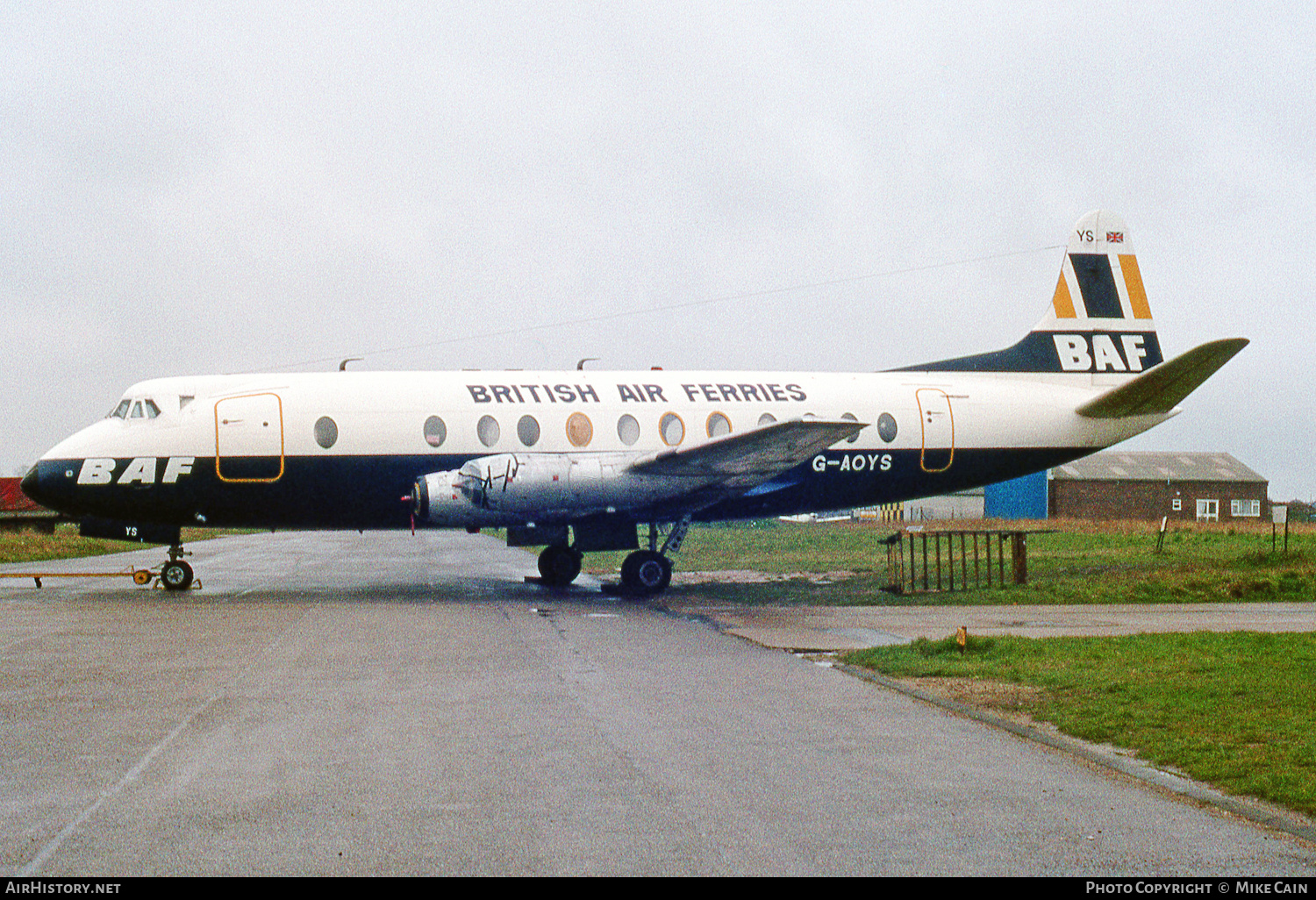 Aircraft Photo of G-AOYS | Vickers 806 Viscount | British Air Ferries - BAF | AirHistory.net #770956