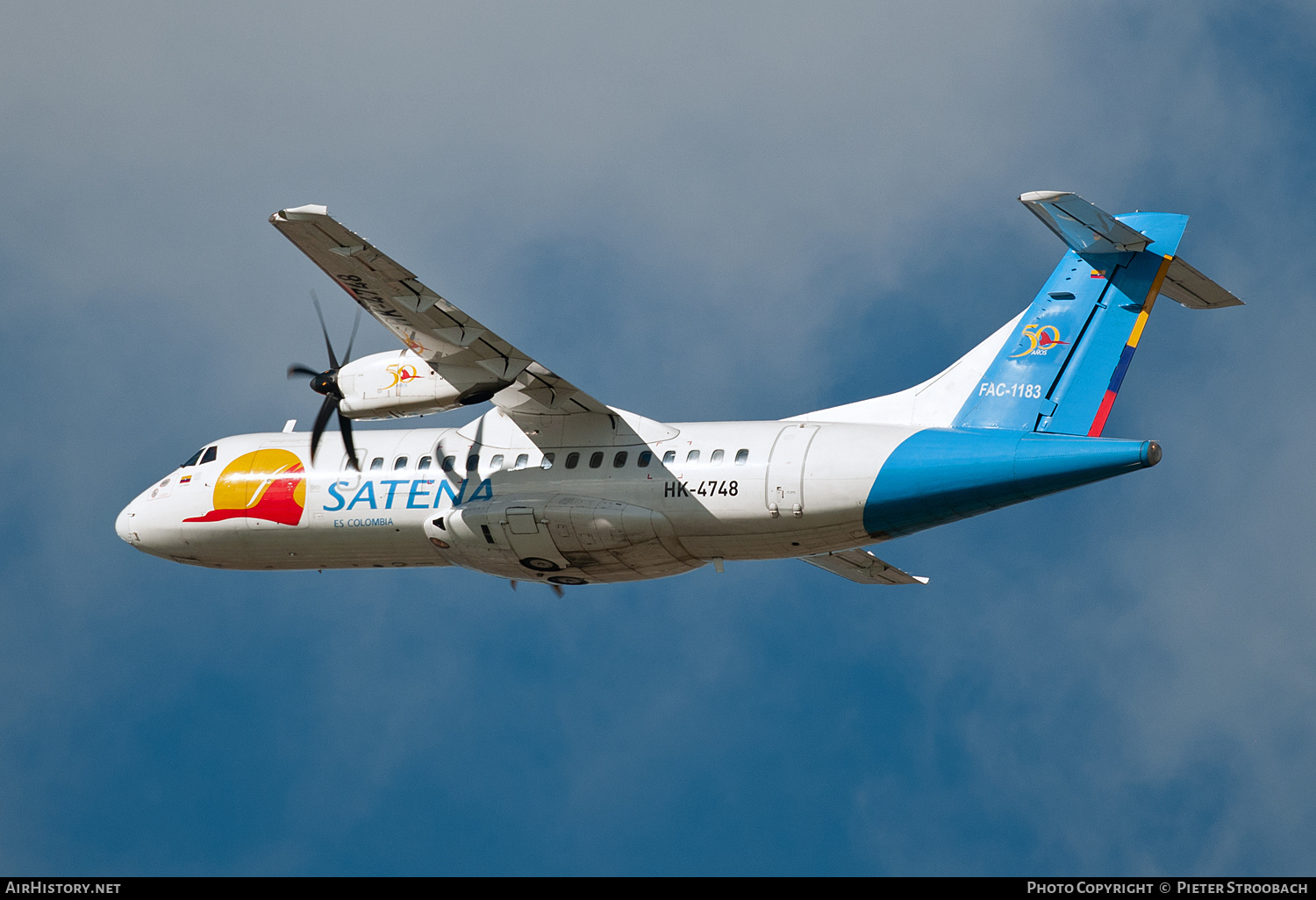 Aircraft Photo of FAC-1183 / HK-4748 | ATR ATR-42-500 | Colombia - Satena | AirHistory.net #770957