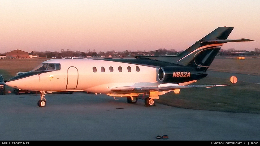 Aircraft Photo of N852A | Raytheon Hawker 800 | AirHistory.net #771110