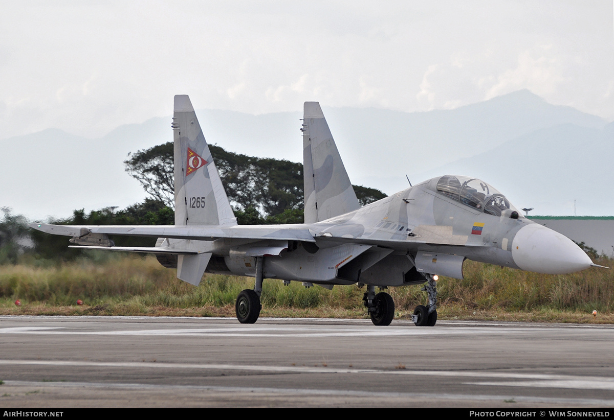 Aircraft Photo of 1265 | Sukhoi Su-30MK2 | Venezuela - Air Force | AirHistory.net #771114