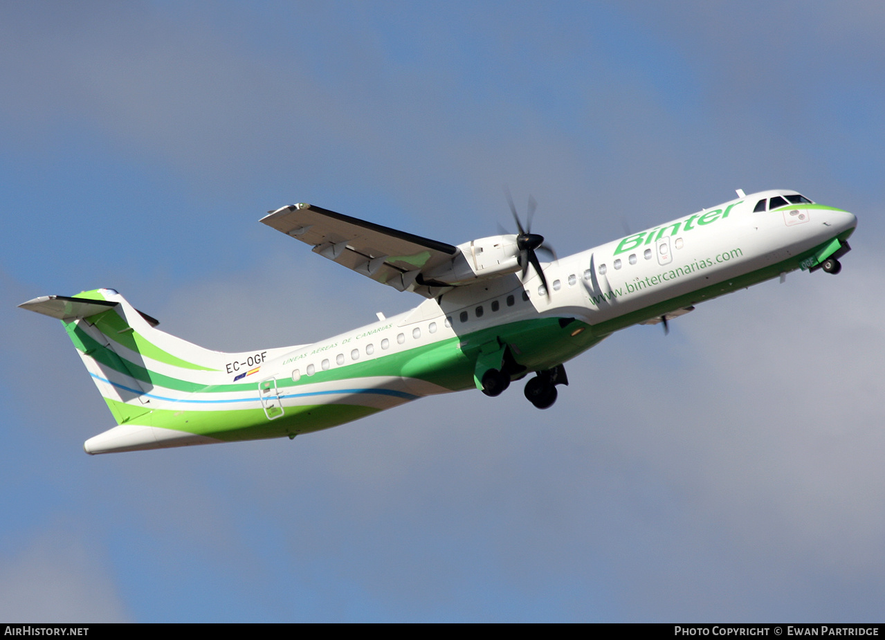 Aircraft Photo of EC-OGF | ATR ATR-72-600 (ATR-72-212A) | Binter Canarias | AirHistory.net #771150
