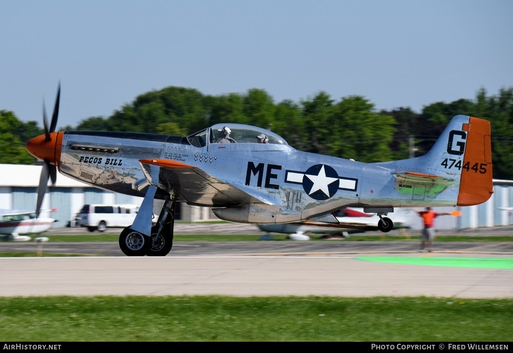 Aircraft Photo of N4132A / NL4132A / 44-74445 | North American P-51D Mustang | USA - Air Force | AirHistory.net #771160