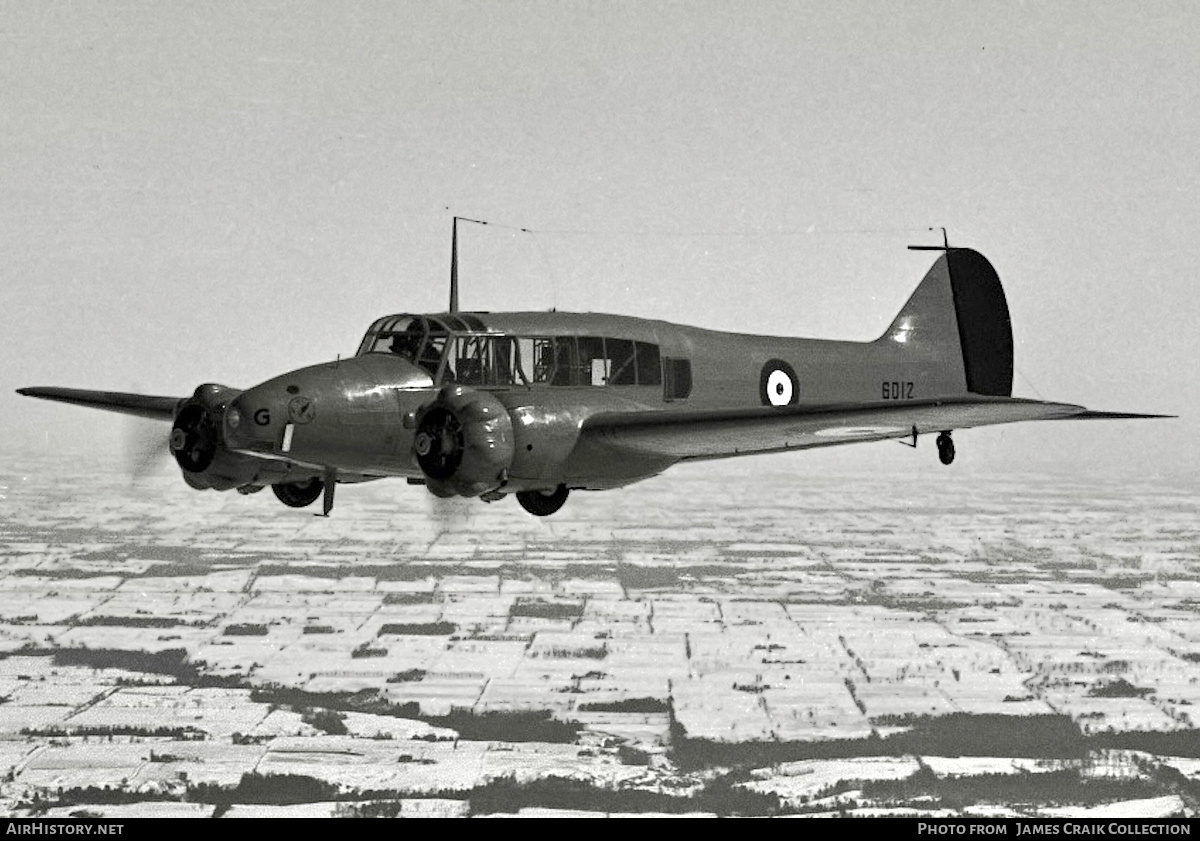 Aircraft Photo of 6012 | Avro 652A Anson IV | Canada - Air Force | AirHistory.net #771209