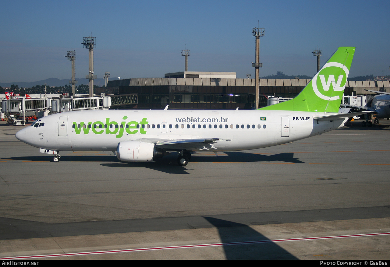 Aircraft Photo of PR-WJF | Boeing 737-341 | WebJet Linhas Aéreas | AirHistory.net #771318