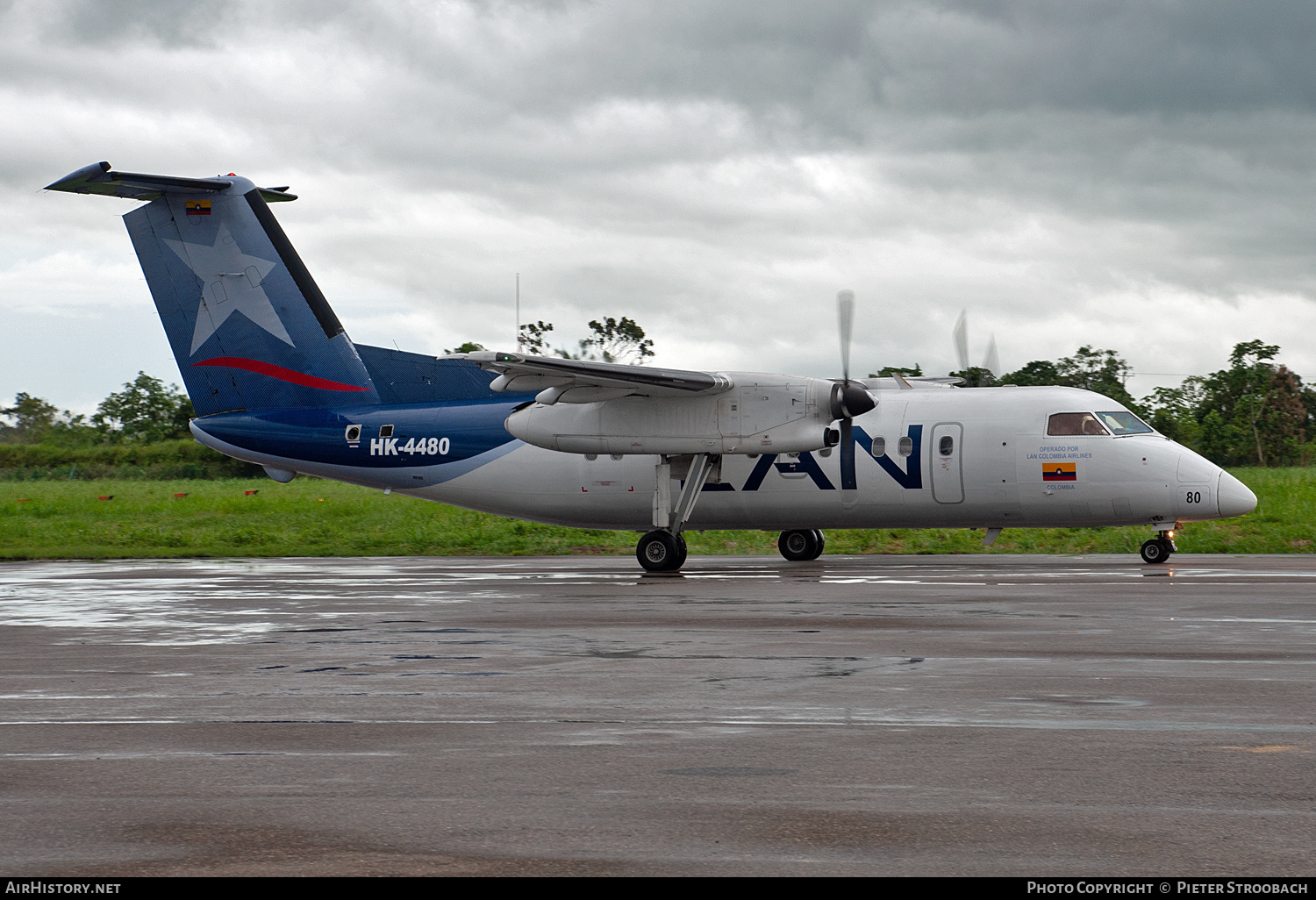 Aircraft Photo of HK-4480 | Bombardier DHC-8-202Q Dash 8 | LAN Airlines - Línea Aérea Nacional | AirHistory.net #771345
