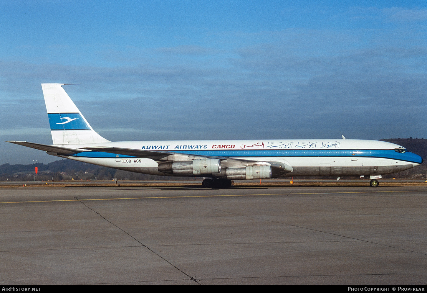 Aircraft Photo of OD-AGS | Boeing 707-331C | Kuwait Airways Cargo | AirHistory.net #771368