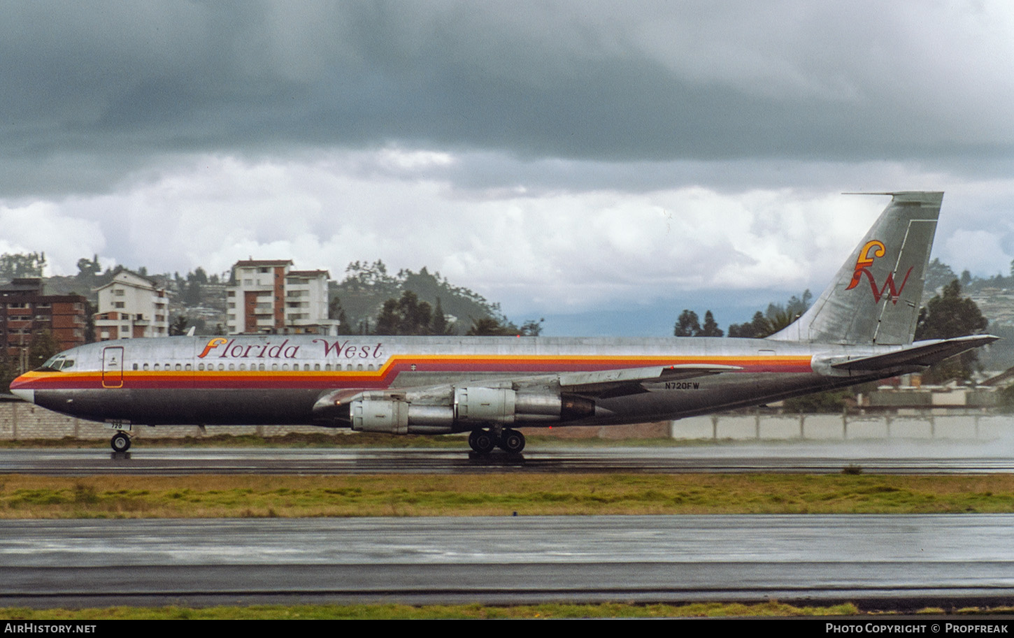 Aircraft Photo of N720FW | Boeing 707-351C | Florida West Airlines | AirHistory.net #771395