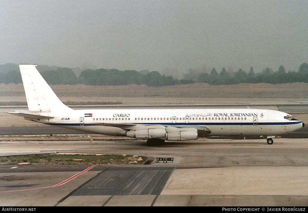 Aircraft Photo of JY-AJN | Boeing 707-3J6C | Royal Jordanian Airlines Cargo | AirHistory.net #771423