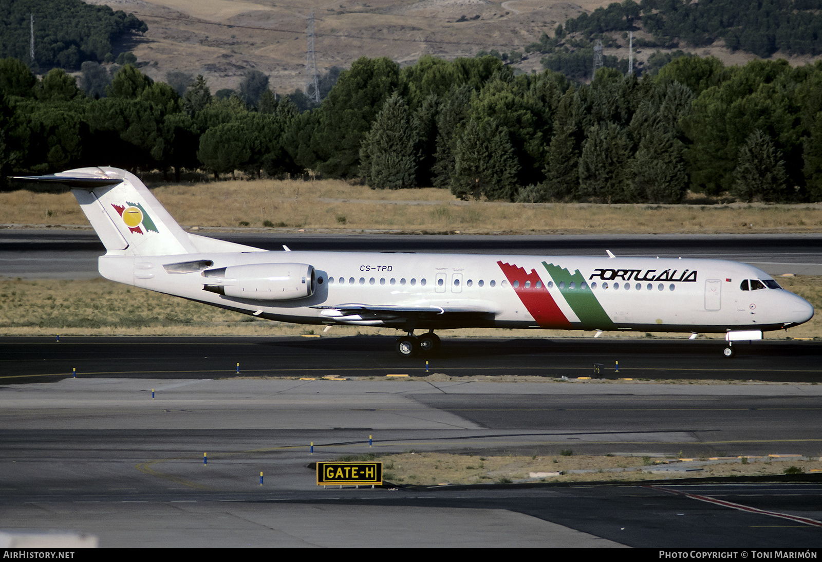 Aircraft Photo of CS-TPD | Fokker 100 (F28-0100) | Portugália Airlines - PGA | AirHistory.net #771428