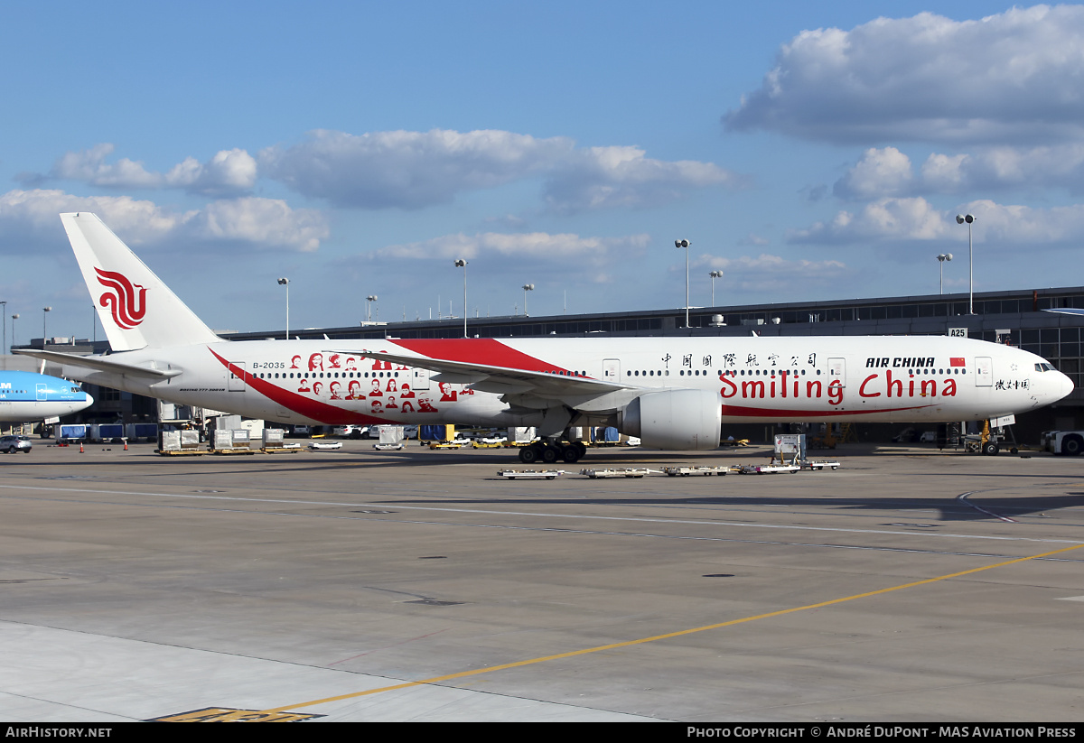 Aircraft Photo of B-2035 | Boeing 777-39L/ER | Air China | AirHistory.net #771531