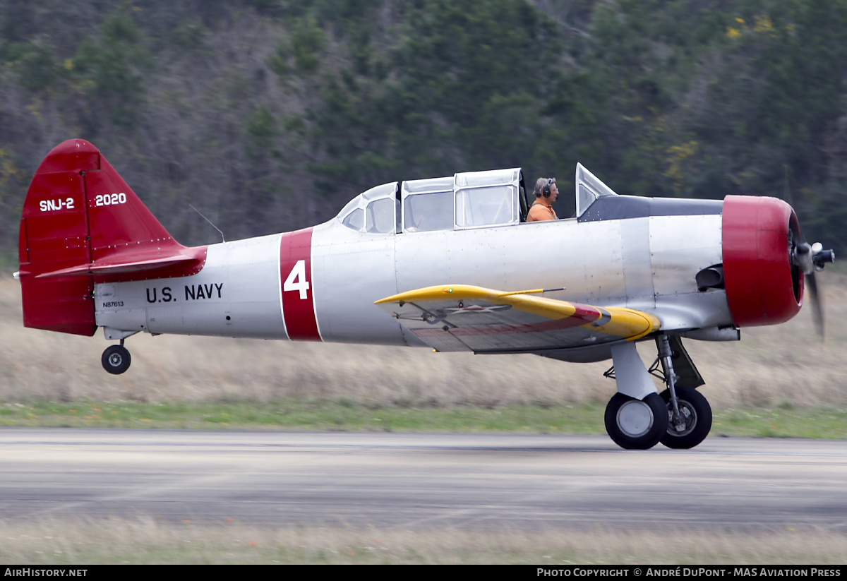 Aircraft Photo of N87613 / 2020 | North American SNJ-2 Texan | USA - Navy | AirHistory.net #771533