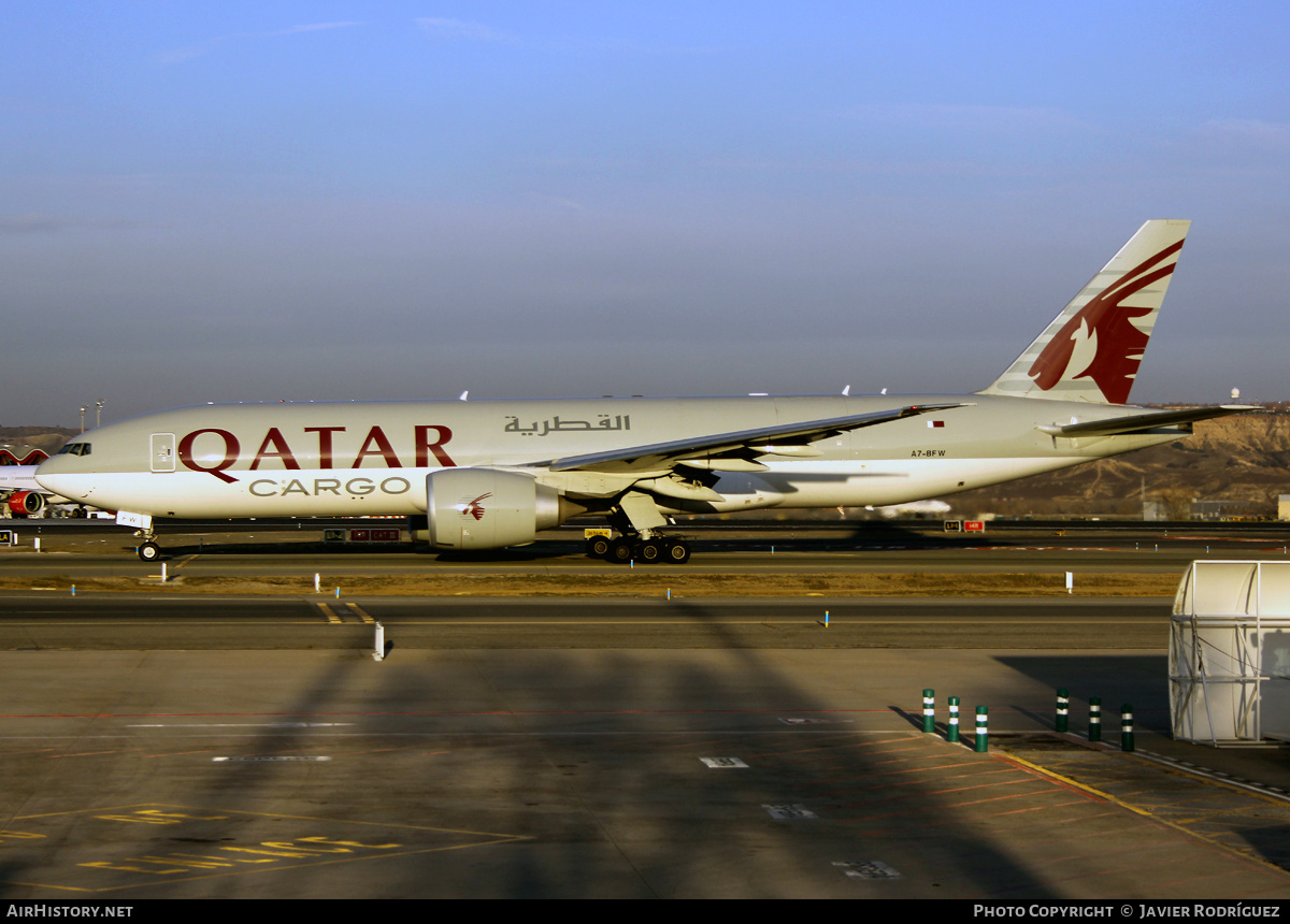 Aircraft Photo of A7-BFW | Boeing 777-F | Qatar Airways Cargo | AirHistory.net #771549
