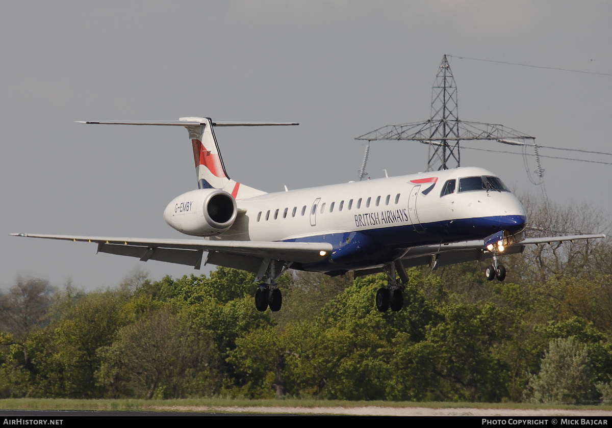 Aircraft Photo of G-EMBY | Embraer ERJ-145EU (EMB-145EU) | British Airways | AirHistory.net #771618
