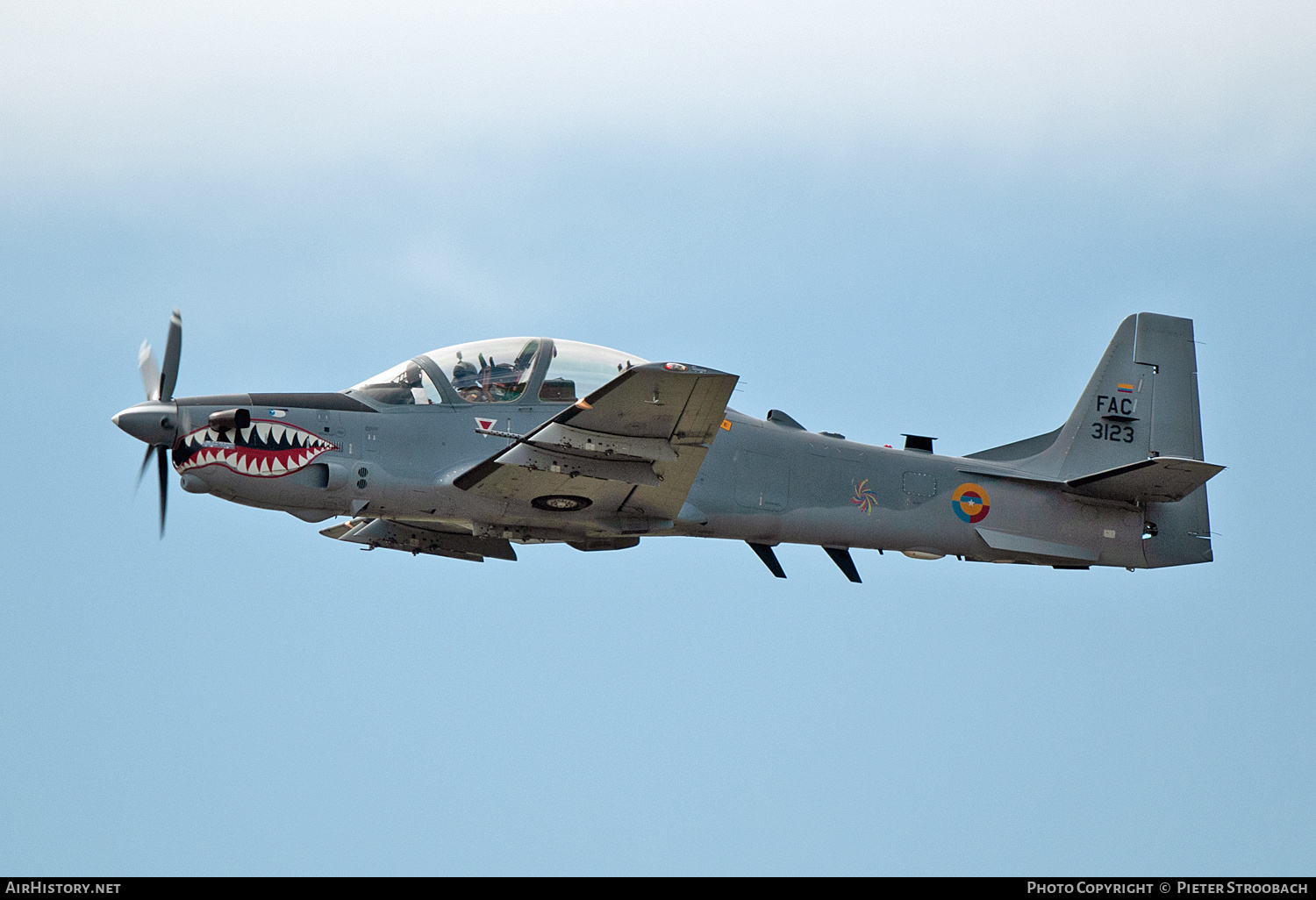 Aircraft Photo of FAC3123 | Embraer A-29B Super Tucano | Colombia - Air Force | AirHistory.net #771635