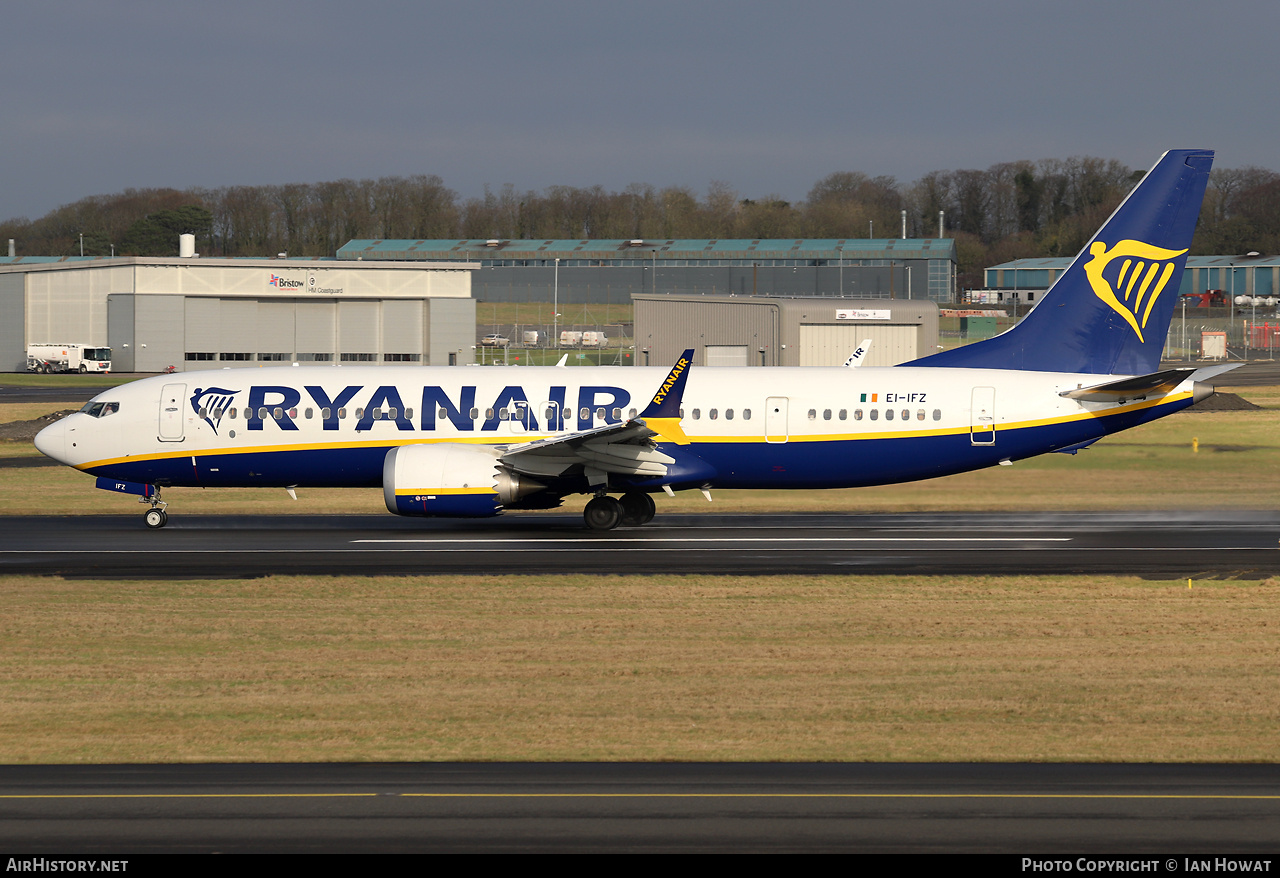 Aircraft Photo of EI-IFZ | Boeing 737-8200 Max 200 | Ryanair | AirHistory.net #771681