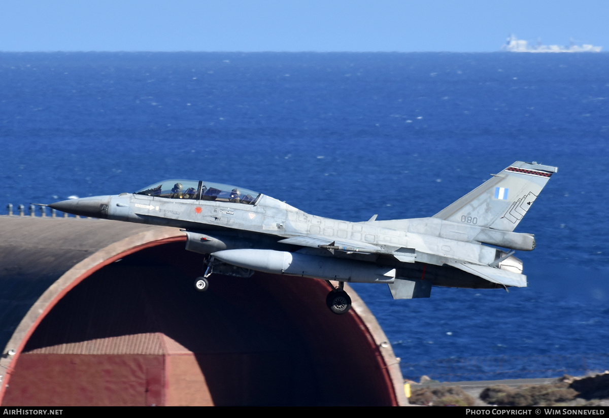 Aircraft Photo of 080 | Lockheed Martin F-16D Fighting Falcon | Greece - Air Force | AirHistory.net #771798