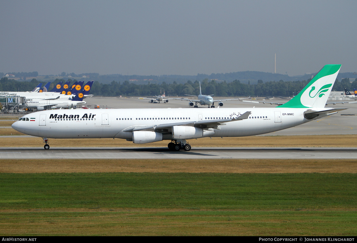 Aircraft Photo of EP-MMC | Airbus A340-313X | Mahan Air | AirHistory.net #771837