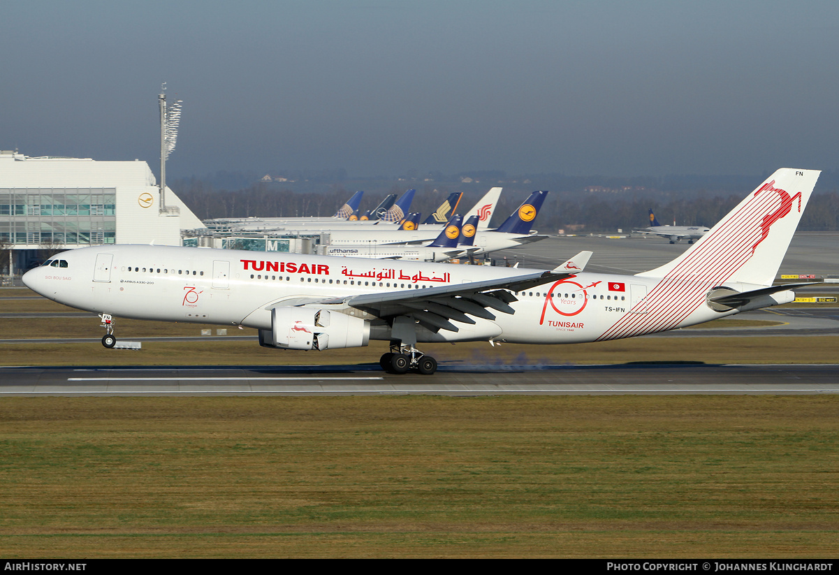 Aircraft Photo of TS-IFN | Airbus A330-243 | Tunisair | AirHistory.net #771913