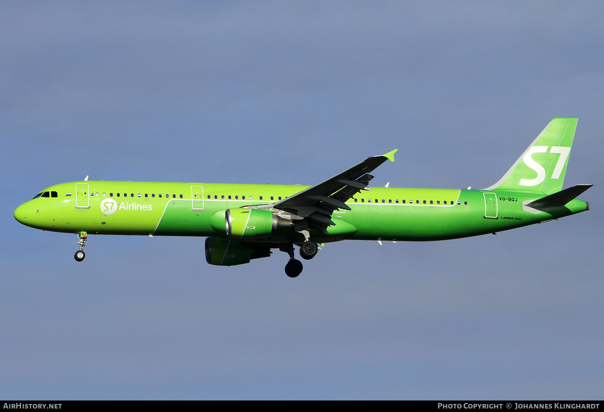 Aircraft Photo of VQ-BQJ | Airbus A321-211 | S7 Airlines | AirHistory.net #771954