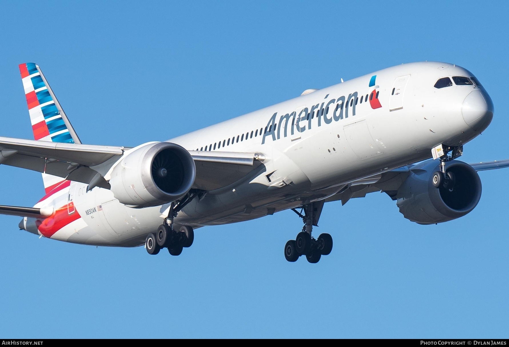 Aircraft Photo of N830AN | Boeing 787-9 Dreamliner | American Airlines | AirHistory.net #771995